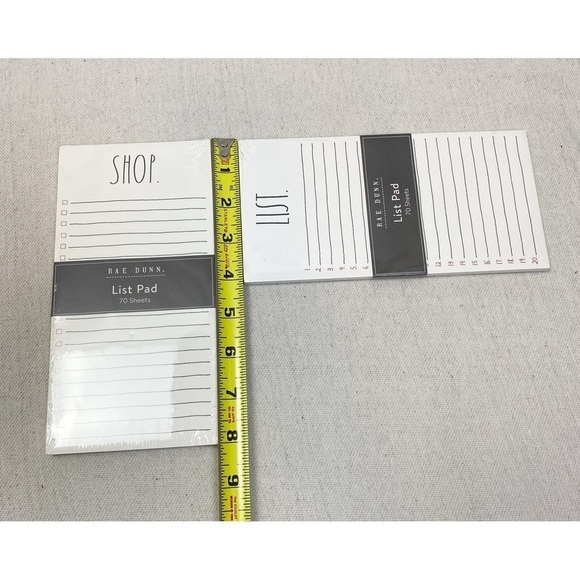 Rae Dunn  Notepad Set lot of 2 Shop List - Picture 2 of 2